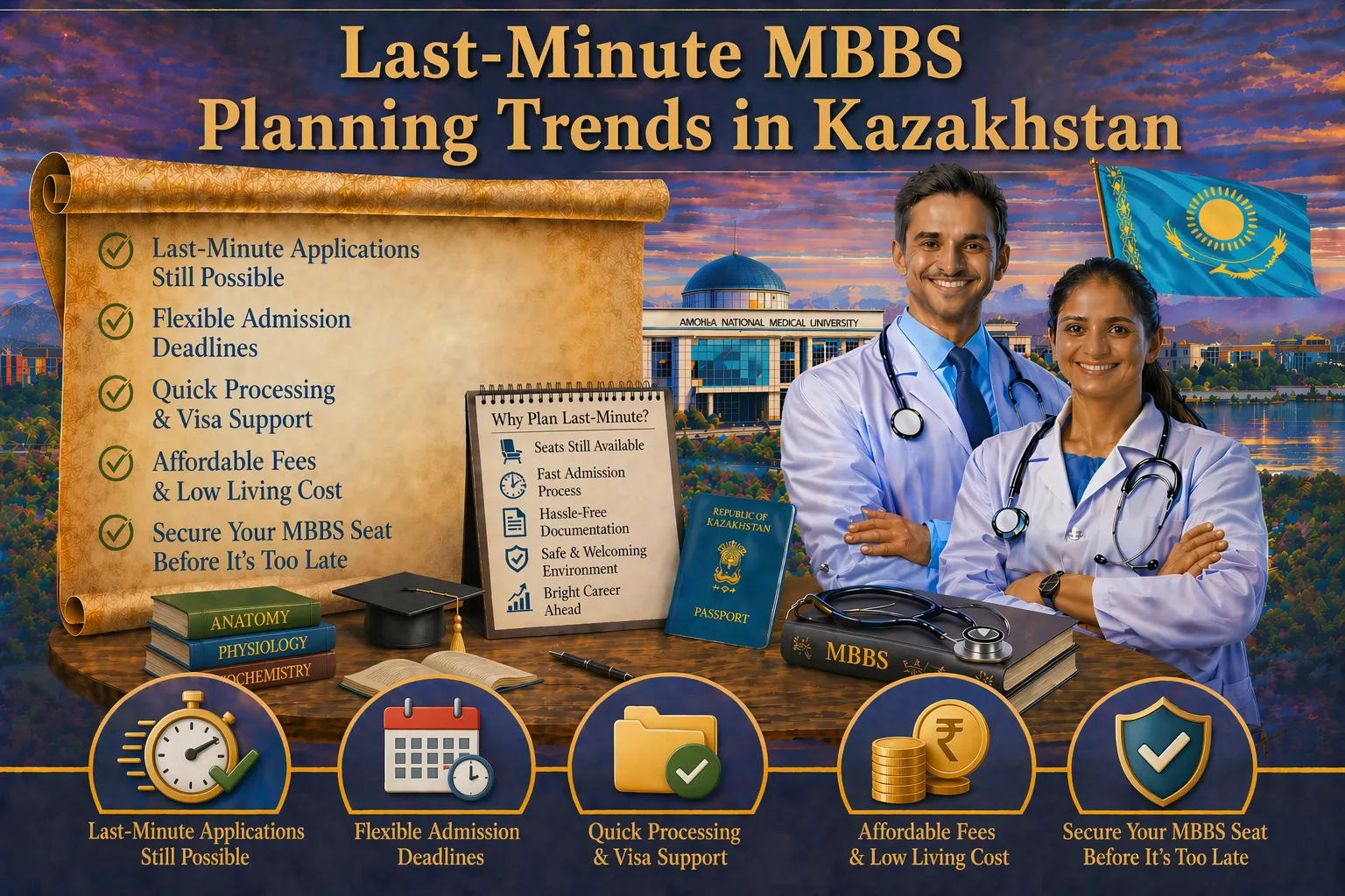 MBBS Planning Trends in Kazakhstan—Every Year Increasing Number of Last-Minute Applicants