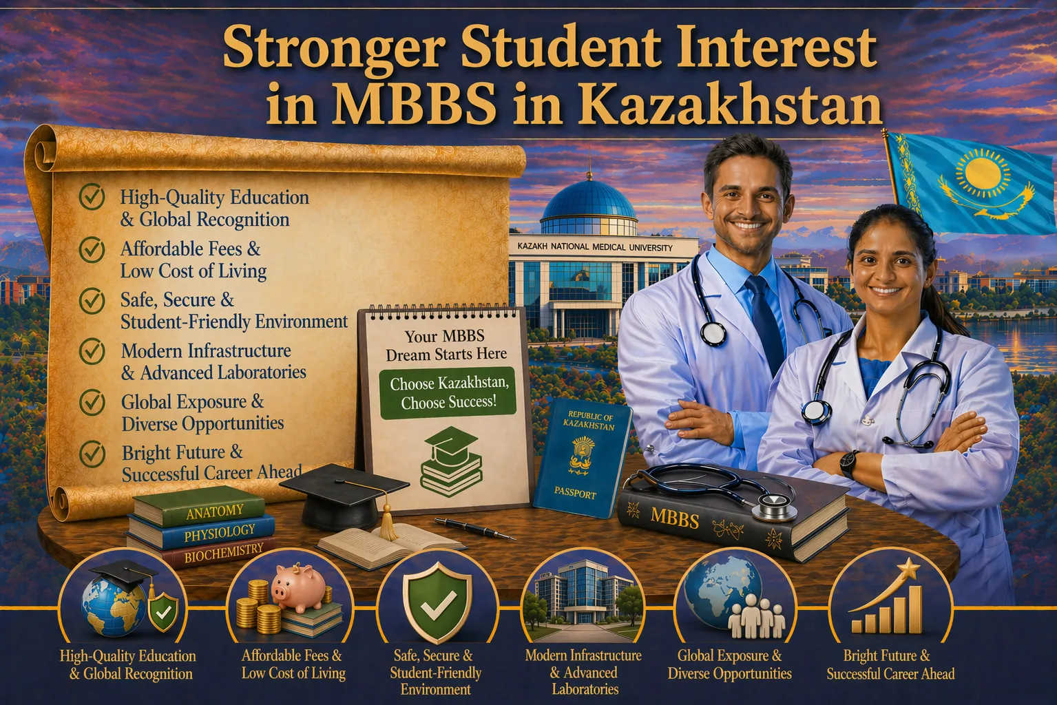 Rising Demand for MBBS 2026: Bolstering Student Interest in Kazakhstan