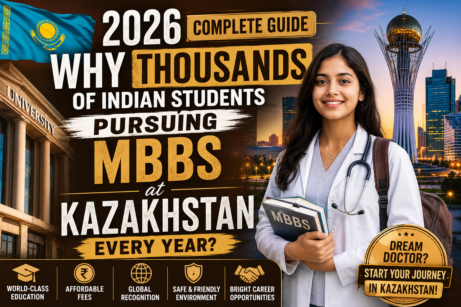 2026 Complete Guide Why Thousands of Indian Students Pursuing MBBS in Kazakhstan every year?