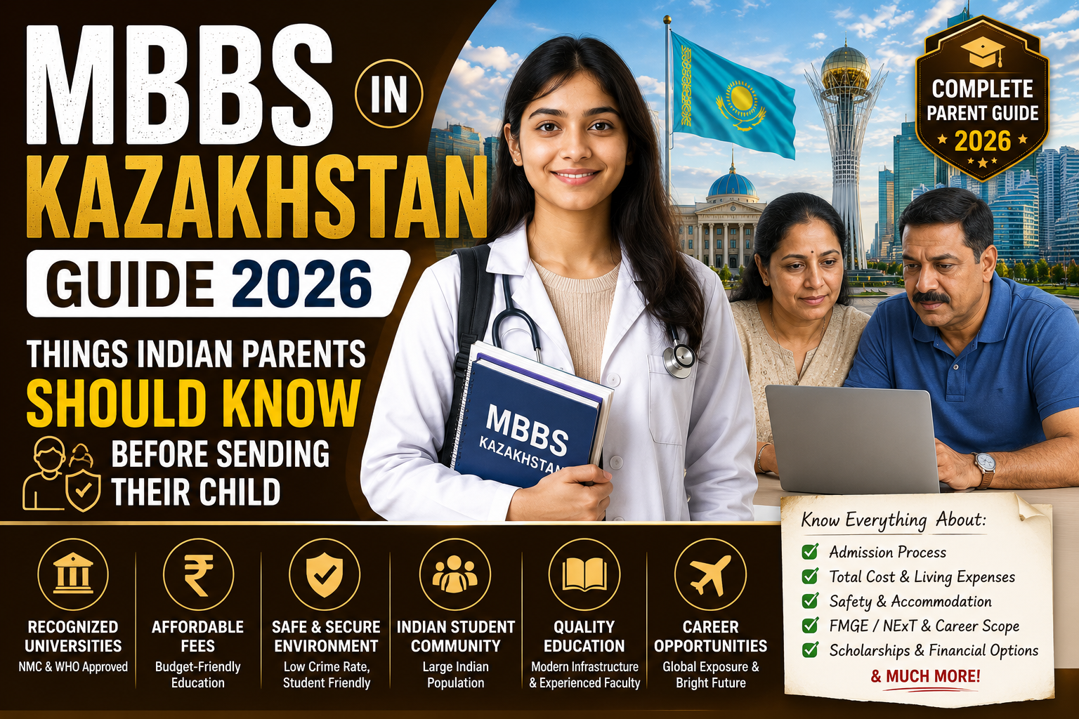 MBBS in Kazakhstan Guide 2026 (Things Indian Parents Should Know Before Sending Their Child)