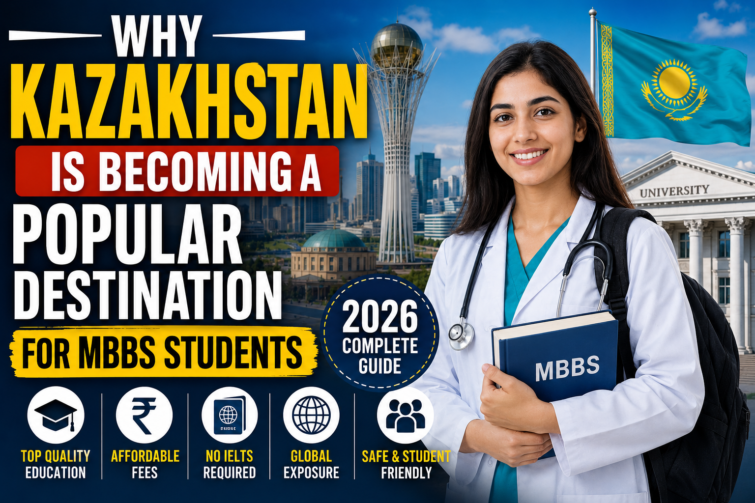 Why Kazakhstan Is Becoming a Popular Destination for MBBS Students (2026 Complete Guide)
