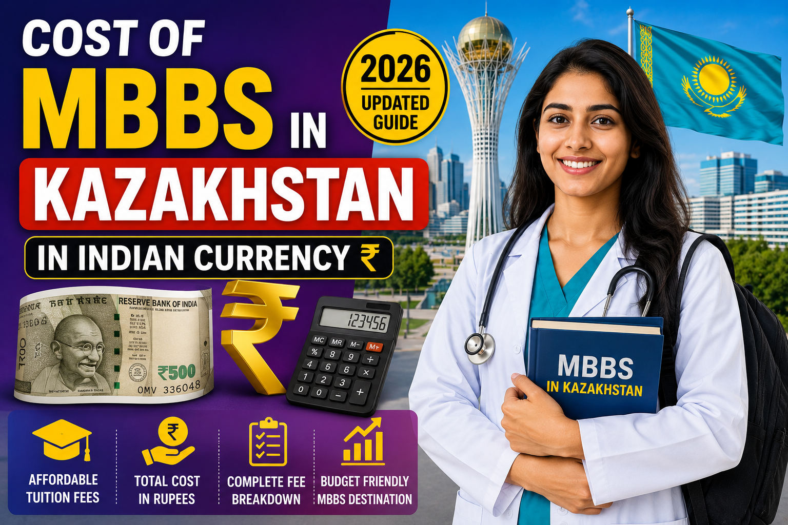 Cost of MBBS in Kazakhstan in Indian Currency 2026 Updated Guide