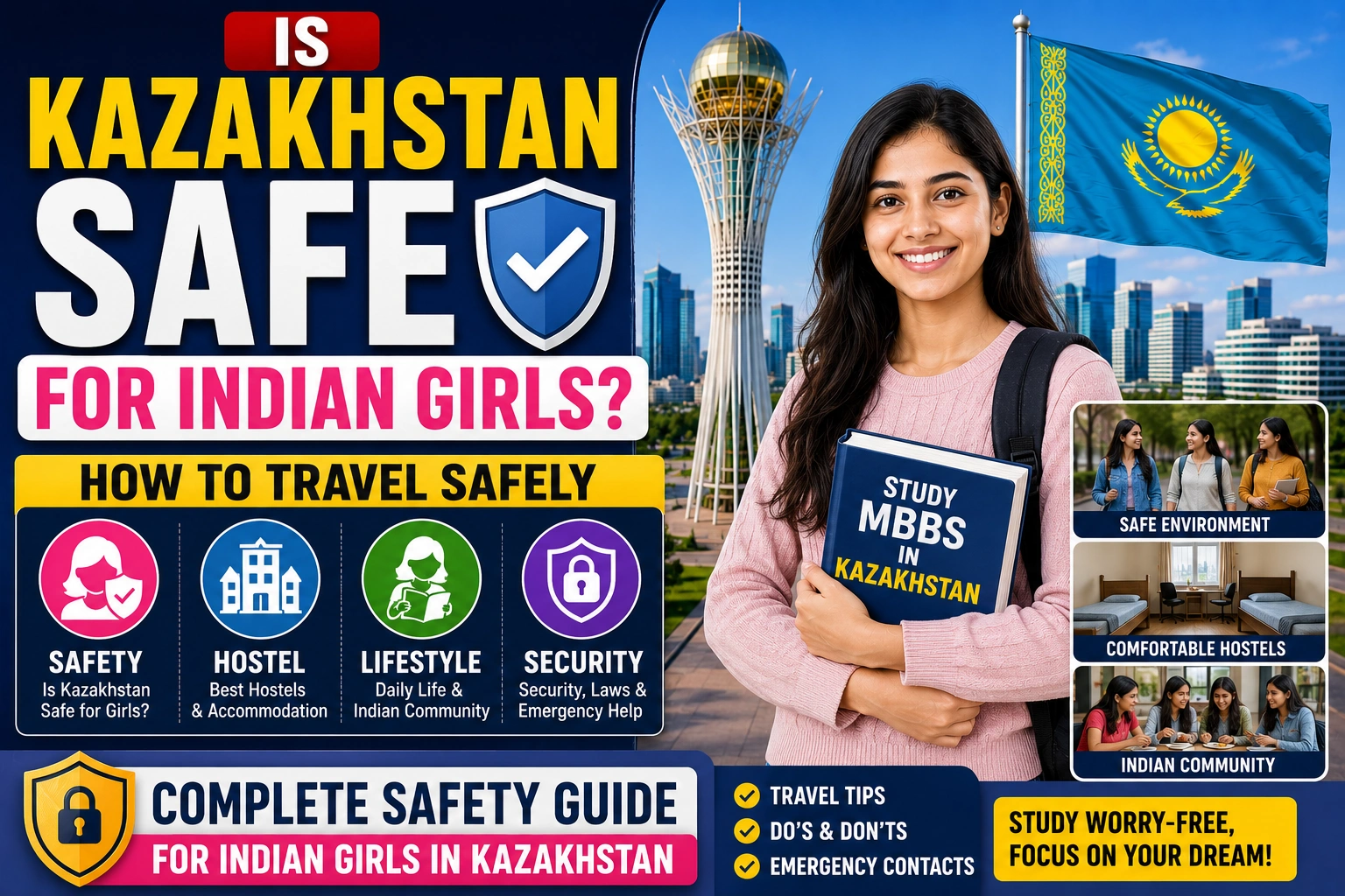 Is Kazakhstan Safe for Indian Girls How to Travel Safely Safety Hostel Lifestyle and Security Guide