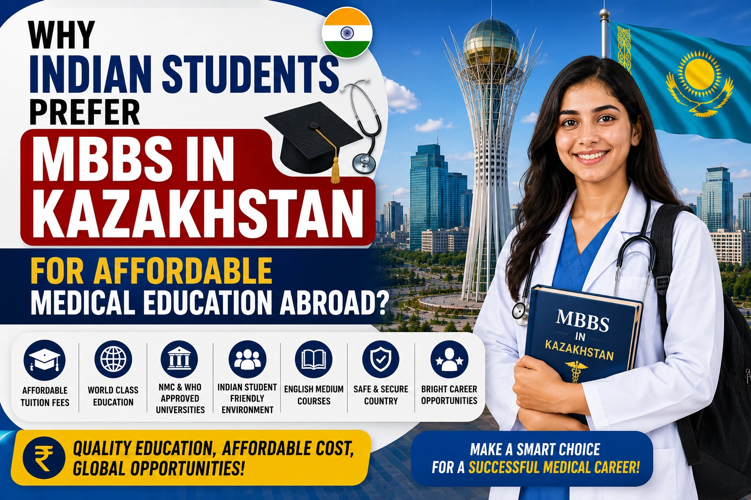 Why Indian Students Prefer MBBS in Kazakhstan for Affordable Medical Education Abroad