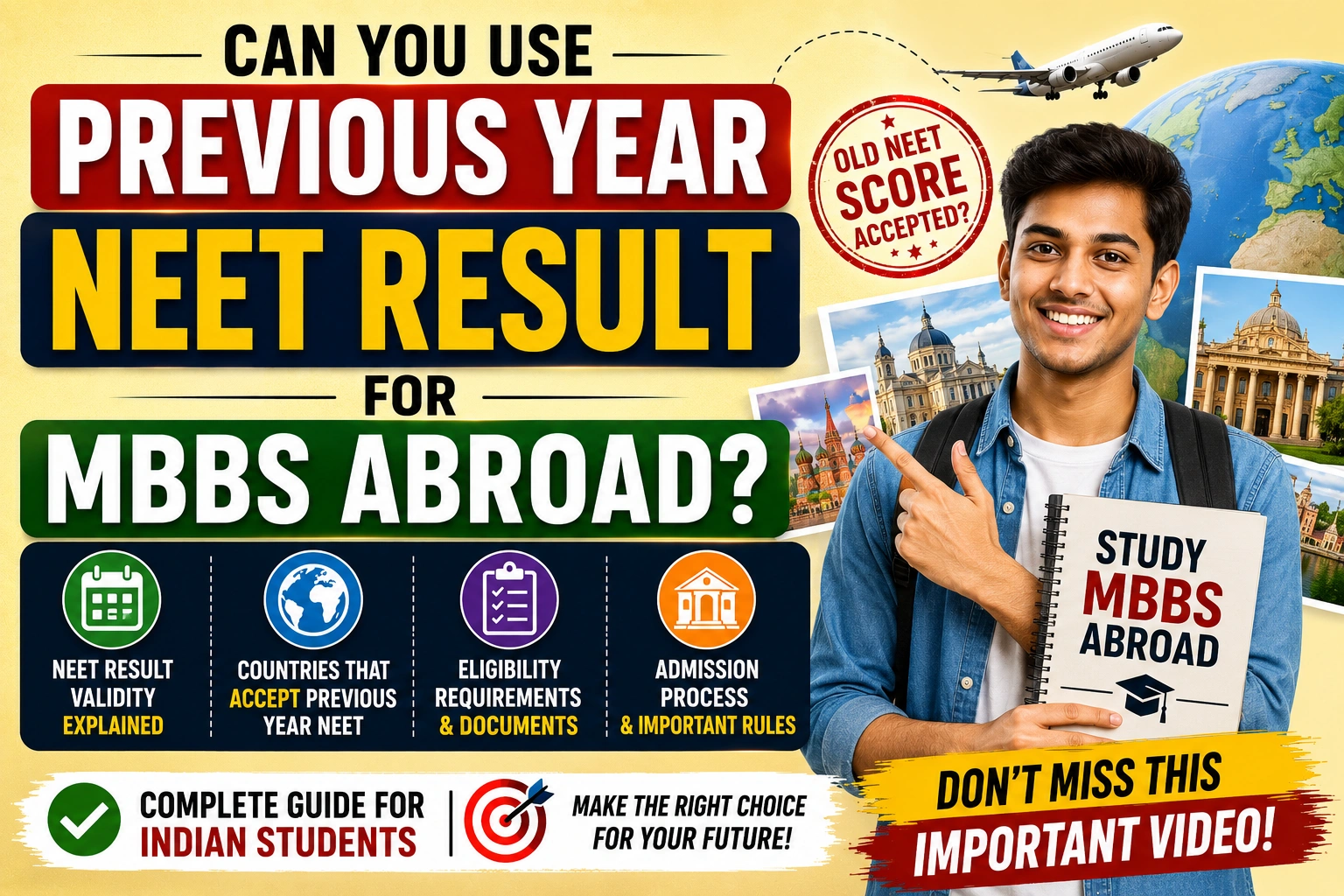 Can You Use Previous Year NEET Result for MBBS Abroad