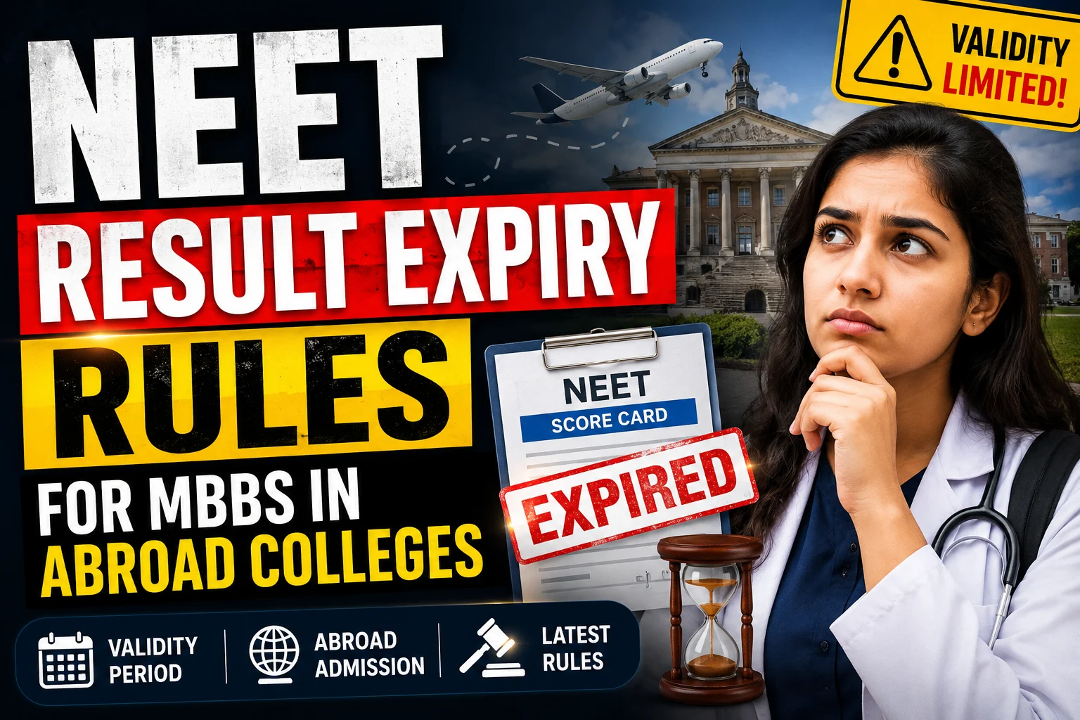 NEET Result Expiry Rules for MBBS in Abroad Colleges