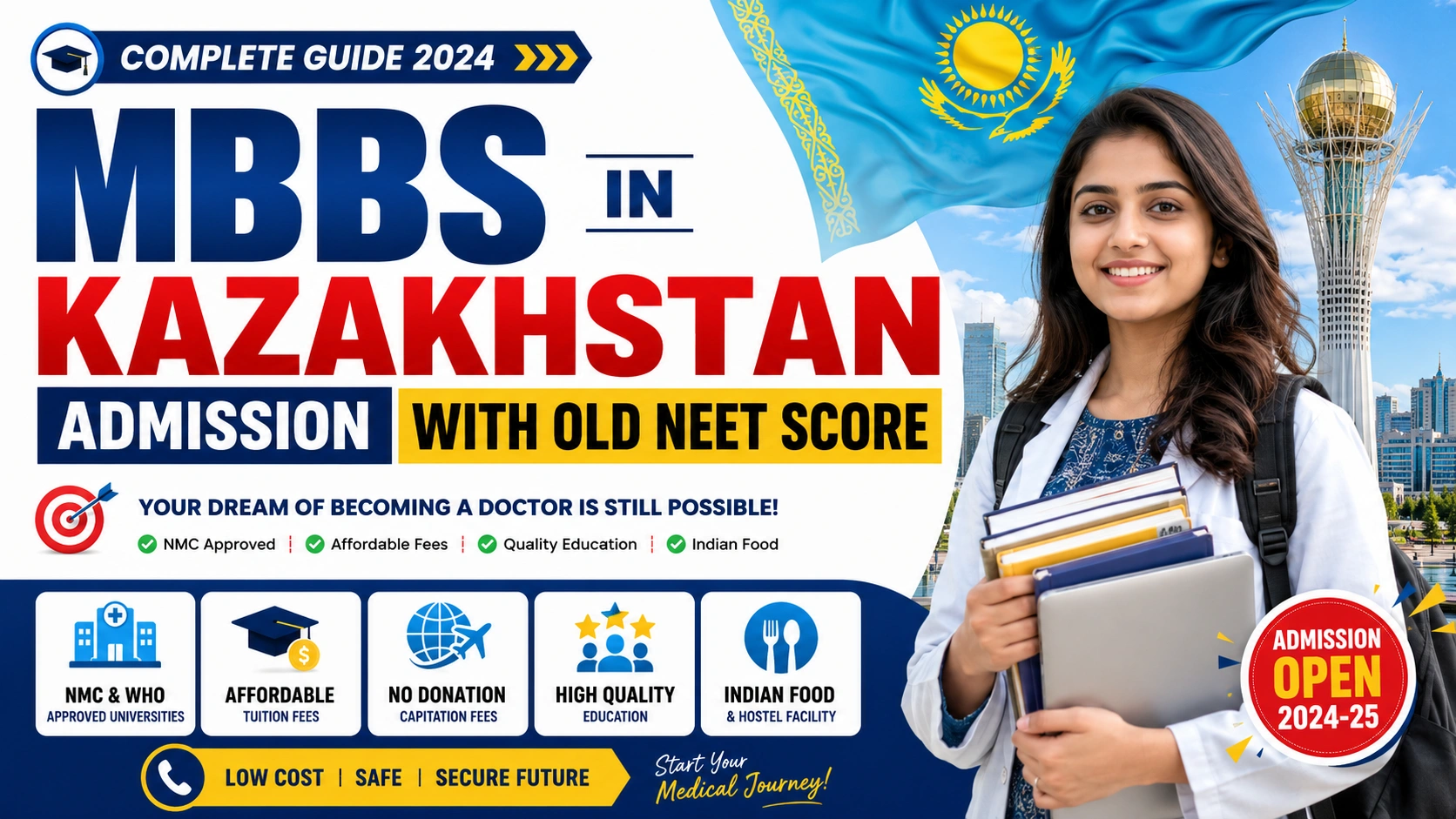 MBBS in Kazakhstan Admission with Old NEET Score Full Guide