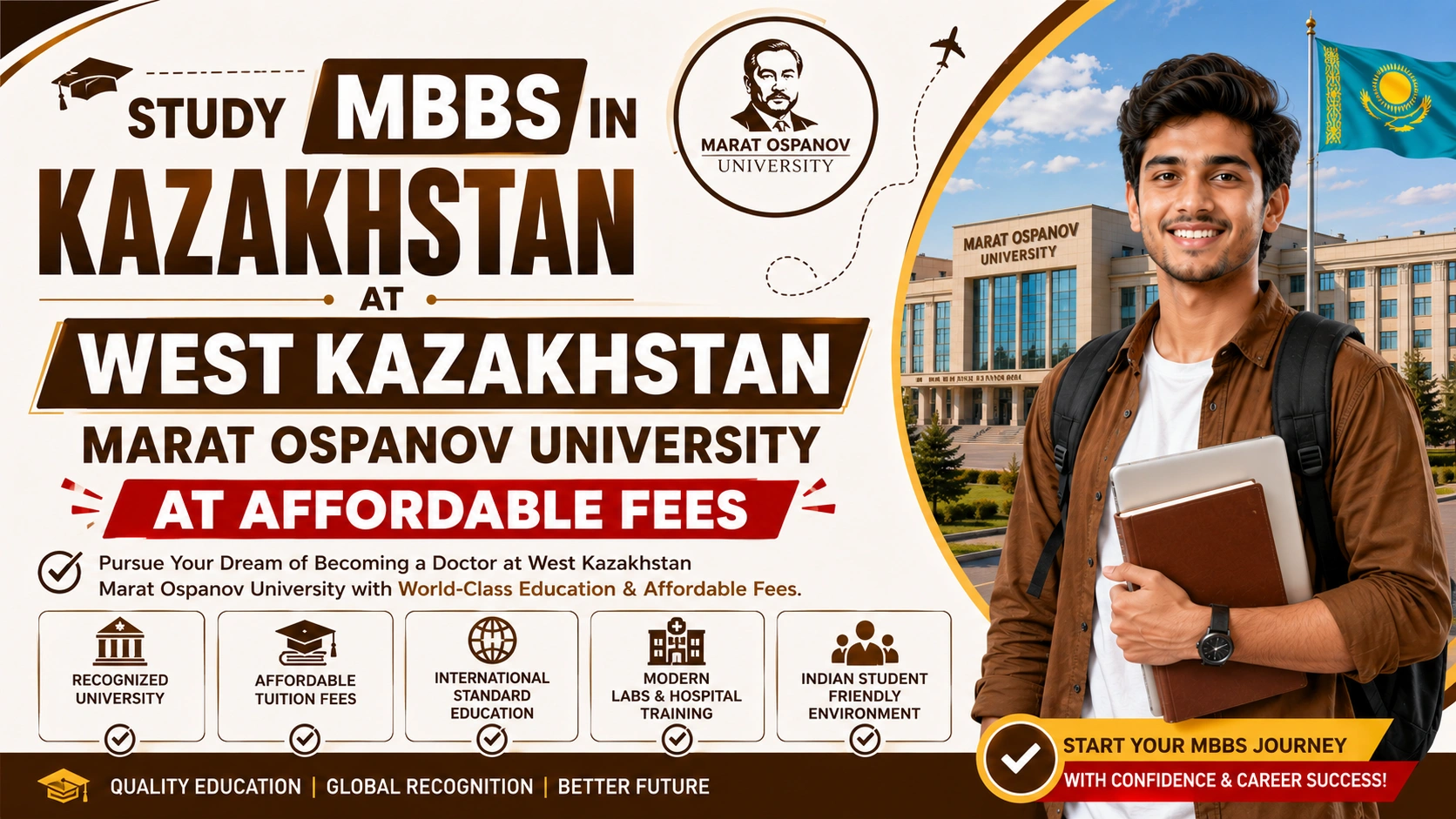 Study MBBS in Kazakhstan at West Kazakhstan Marat Ospanov University at Affordable Fees