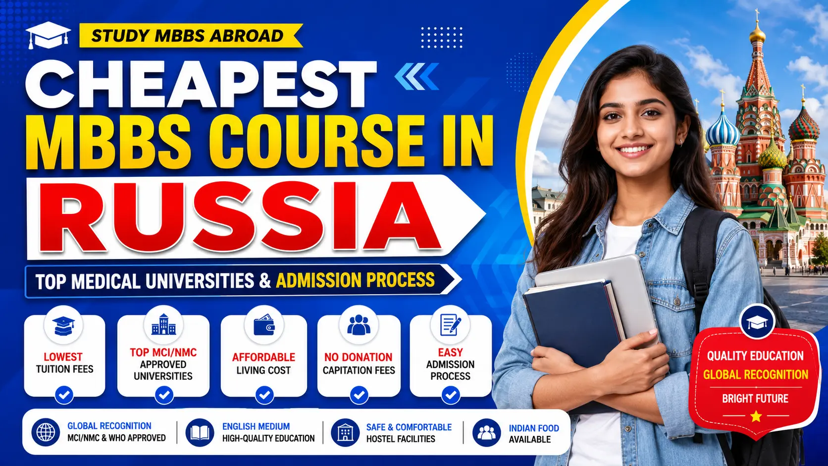 Cheapest MBBS Course in Russia: Top Medical Universities & Admission Process