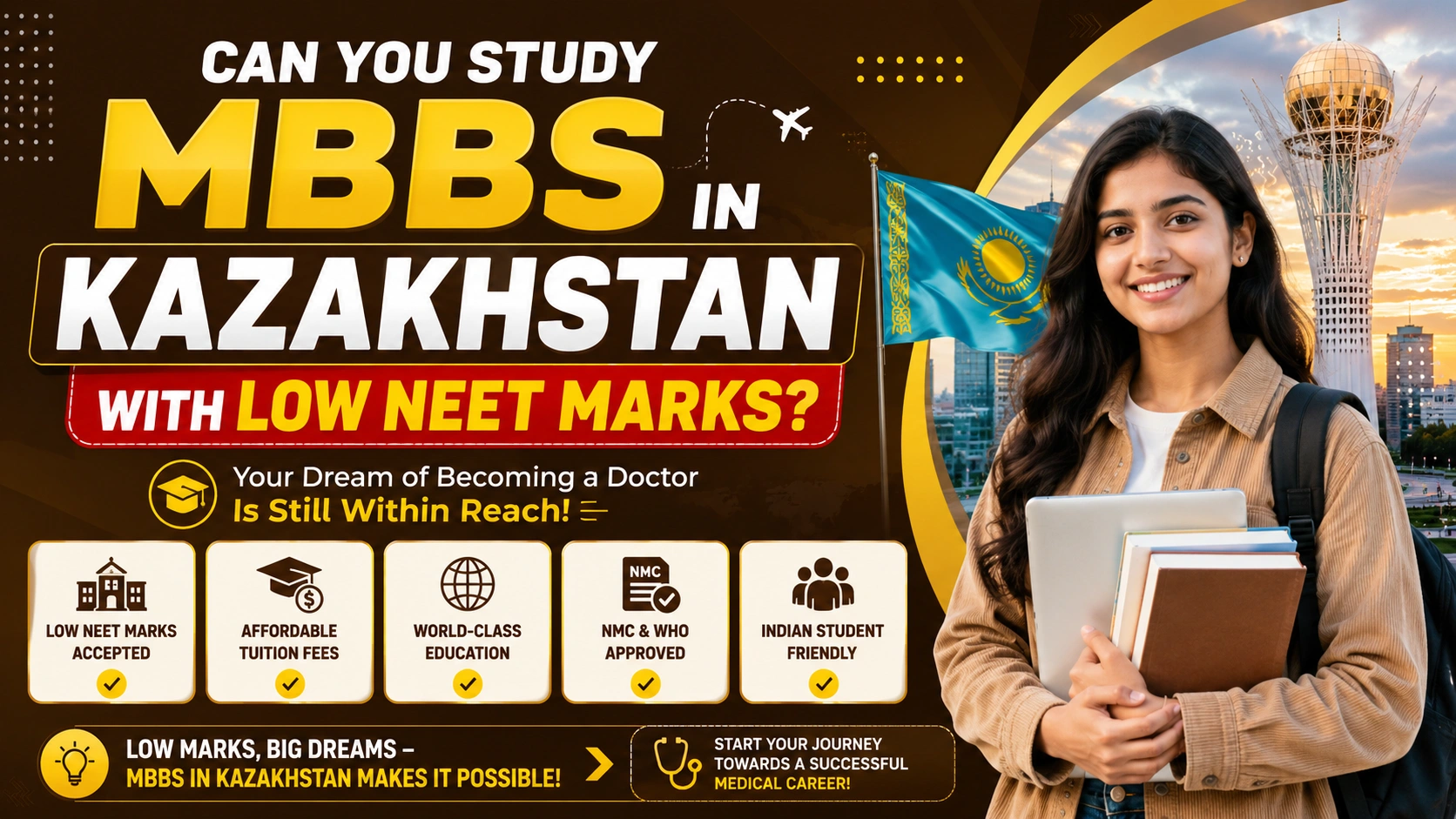 Can You Study MBBS in Kazakhstan with Low NEET Marks?