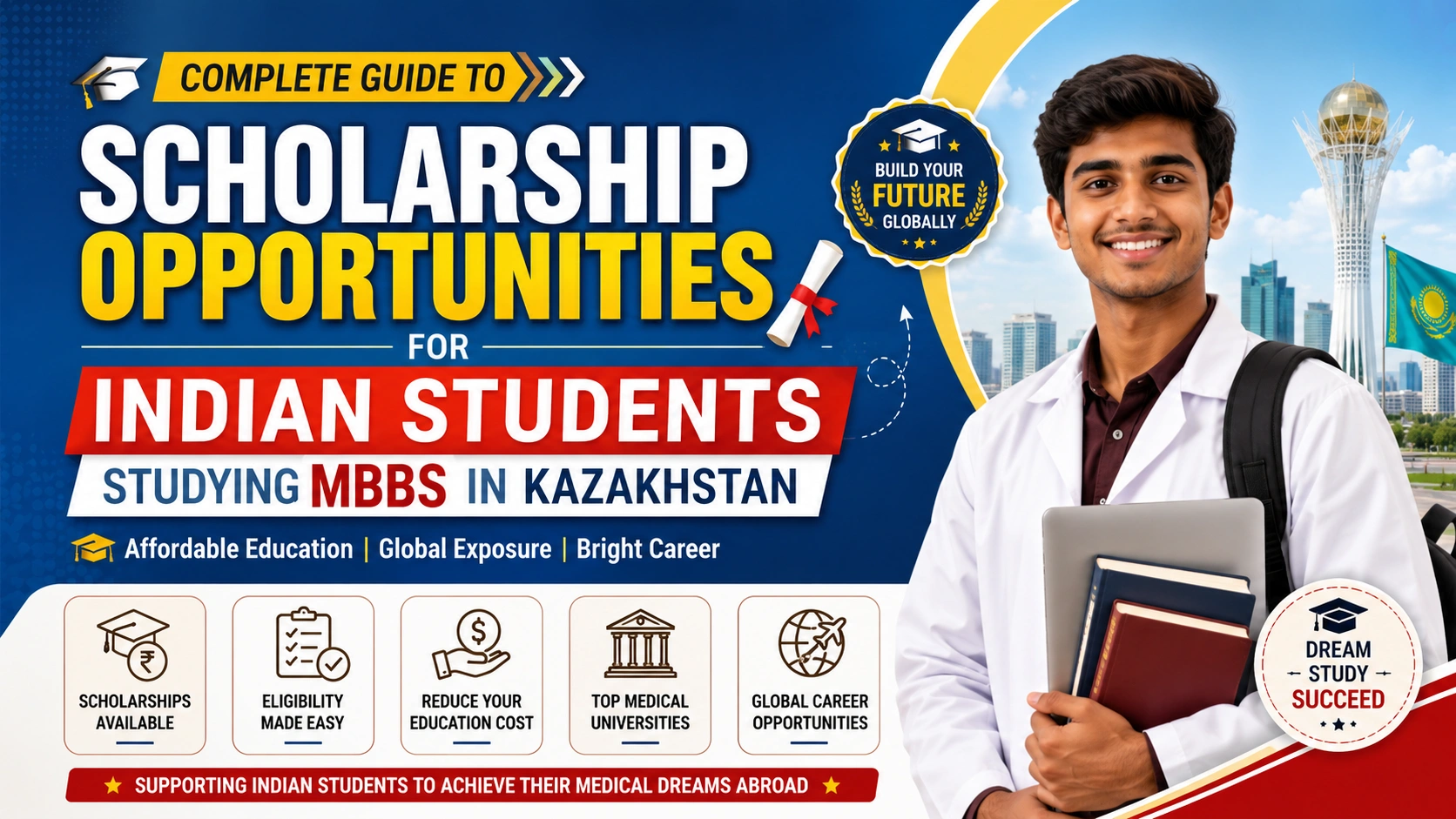 Scholarship Opportunities for Indian Students Studying MBBS in Kazakhstan