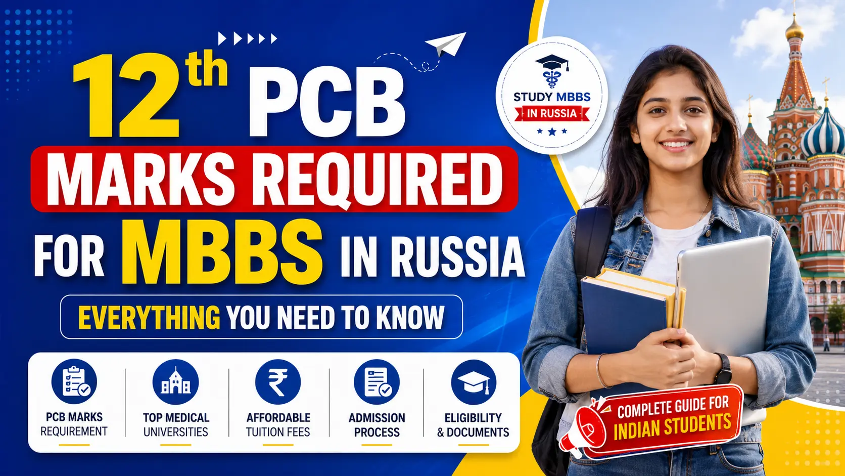 12th PCB Marks Required for MBBS in Russia: Everything You Need to Know
