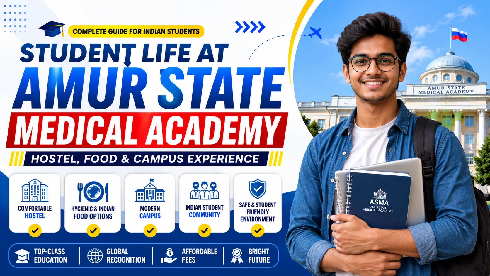 Student Life at Amur State Medical Academy: Hostel, Food & Campus Experience
