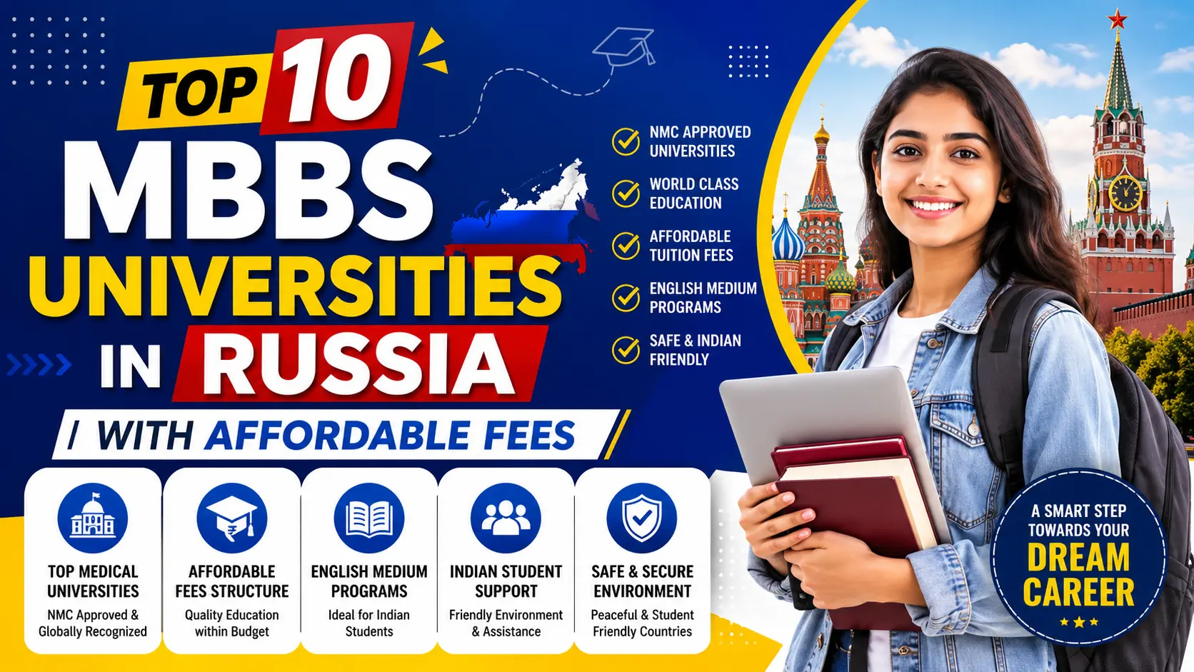 Top 10 MBBS Universities in Russia with Affordable Fees