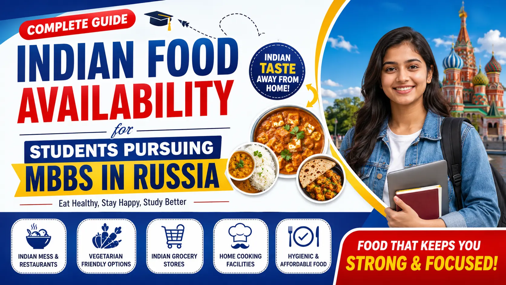 Indian Food Availability for Students Pursuing MBBS in Russia