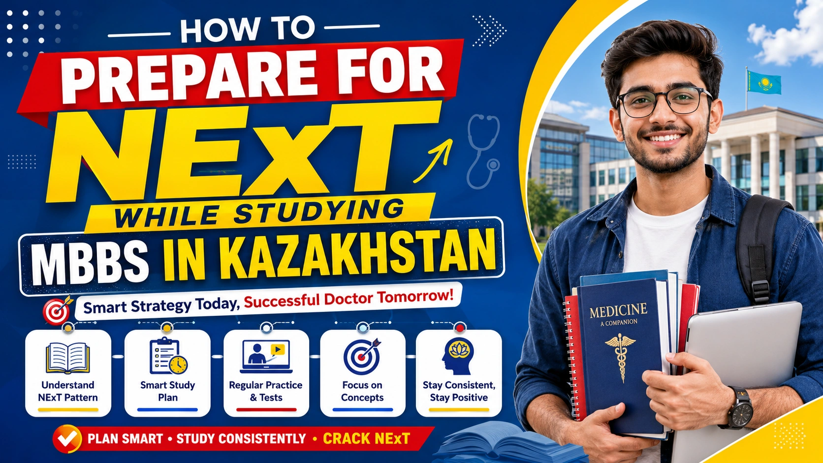 How to Prepare for NExT While Studying MBBS in Kazakhstan
