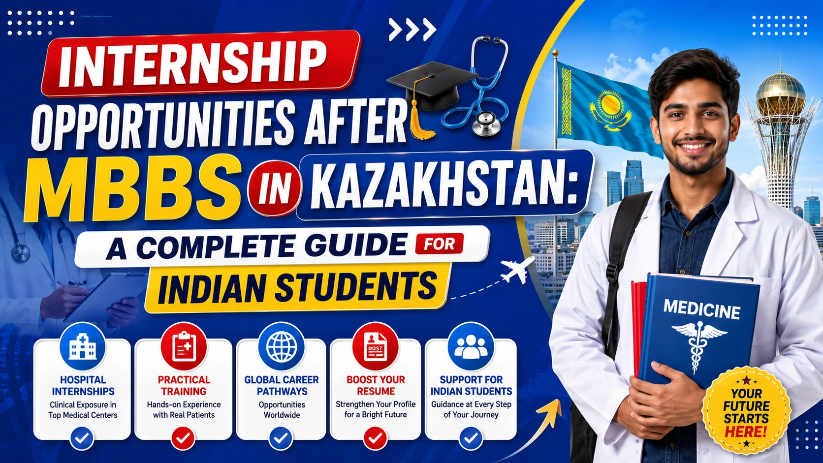 Internship Opportunities After MBBS in Kazakhstan: A Complete Guide for Indian Students