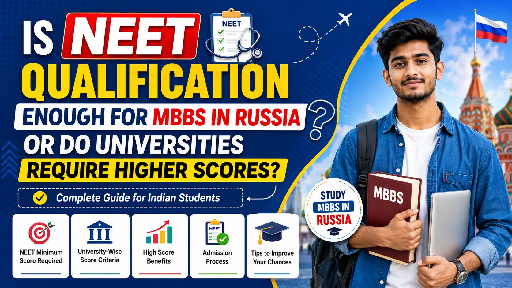 Is NEET Qualification Enough for MBBS in Russia or Do Universities Require Higher Scores?