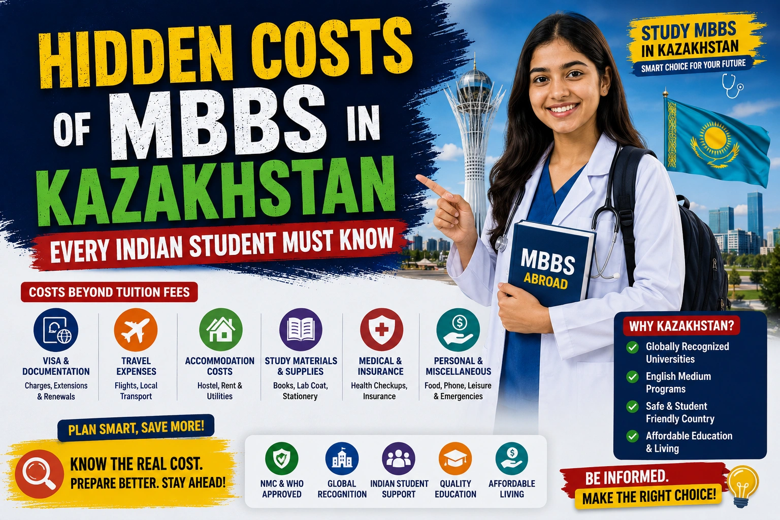 Hidden Costs of MBBS in Kazakhstan Every Indian Student Must Know