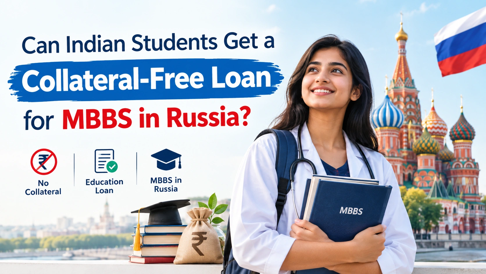 Can Indian Students Get a Collateral-Free Loan for MBBS in Russia?