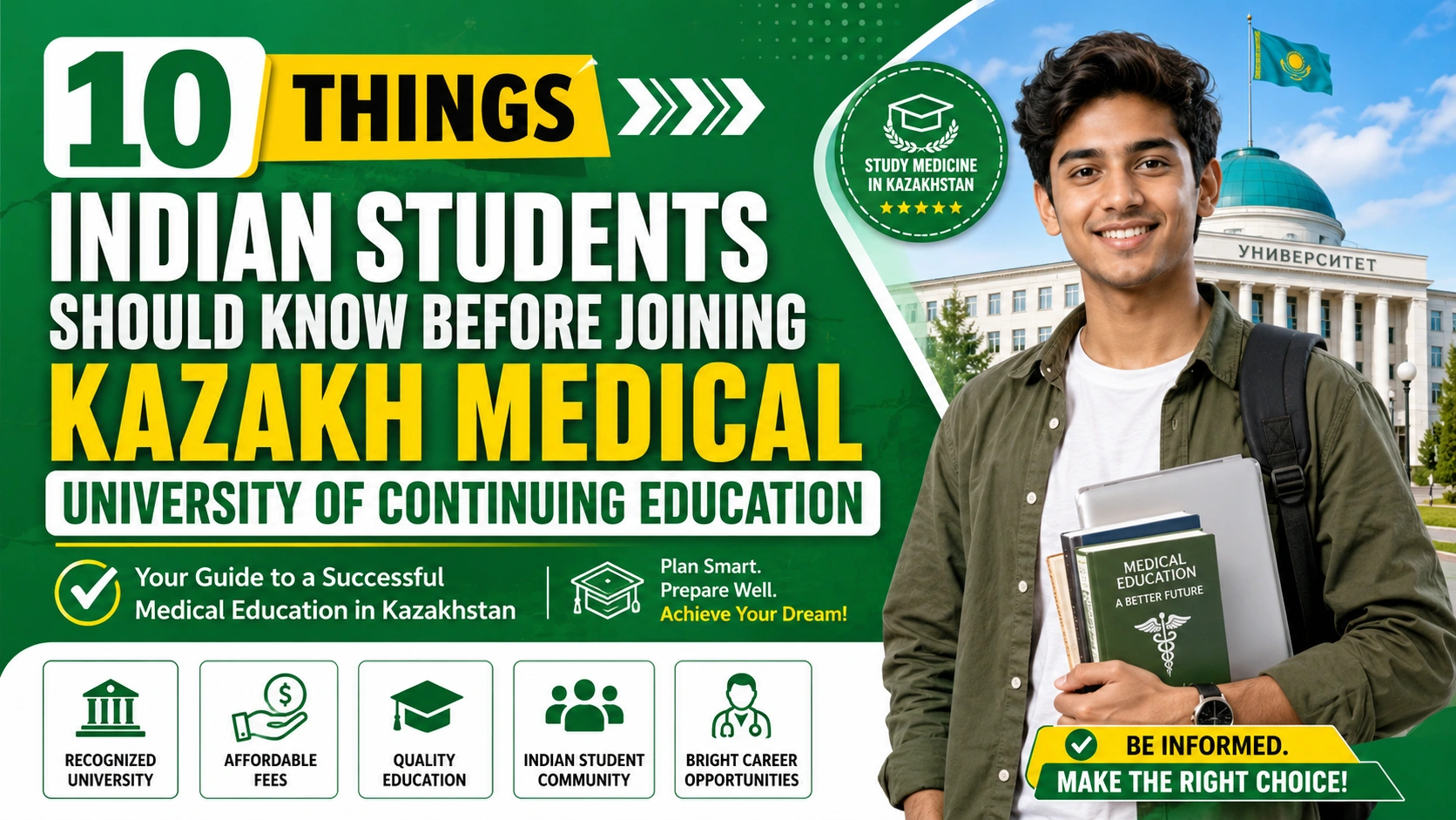 10 Things Indian Students Should Know Before Joining Kazakh Medical University of Continuing Education
