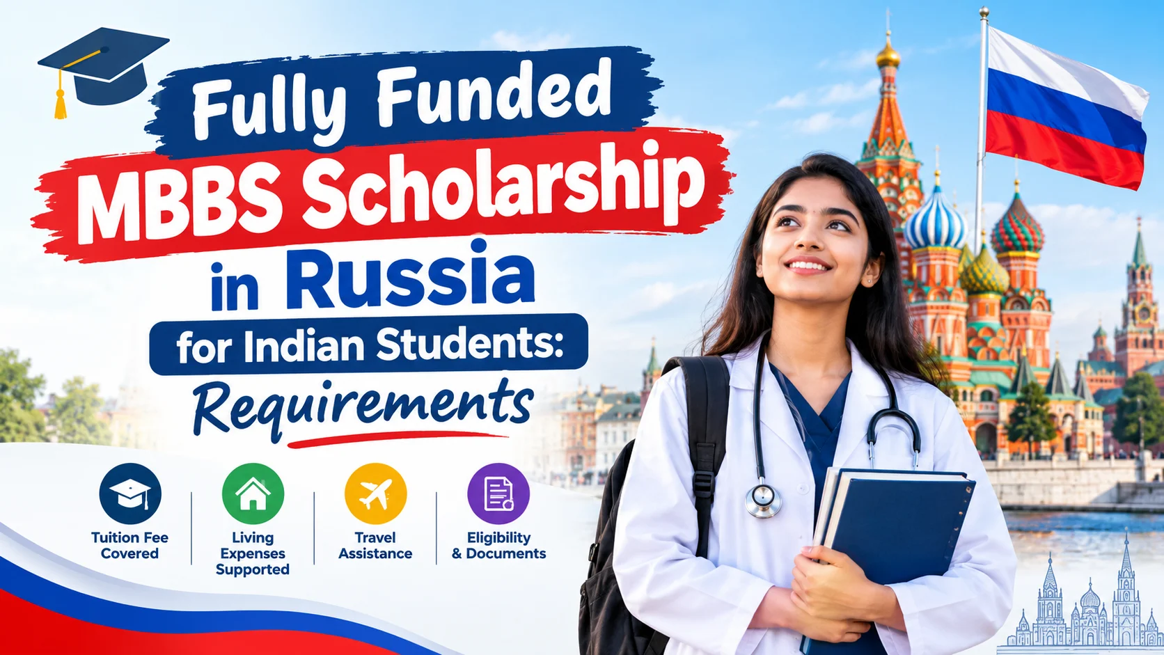 Fully Funded MBBS Scholarship in Russia for Indian Students: Requirements