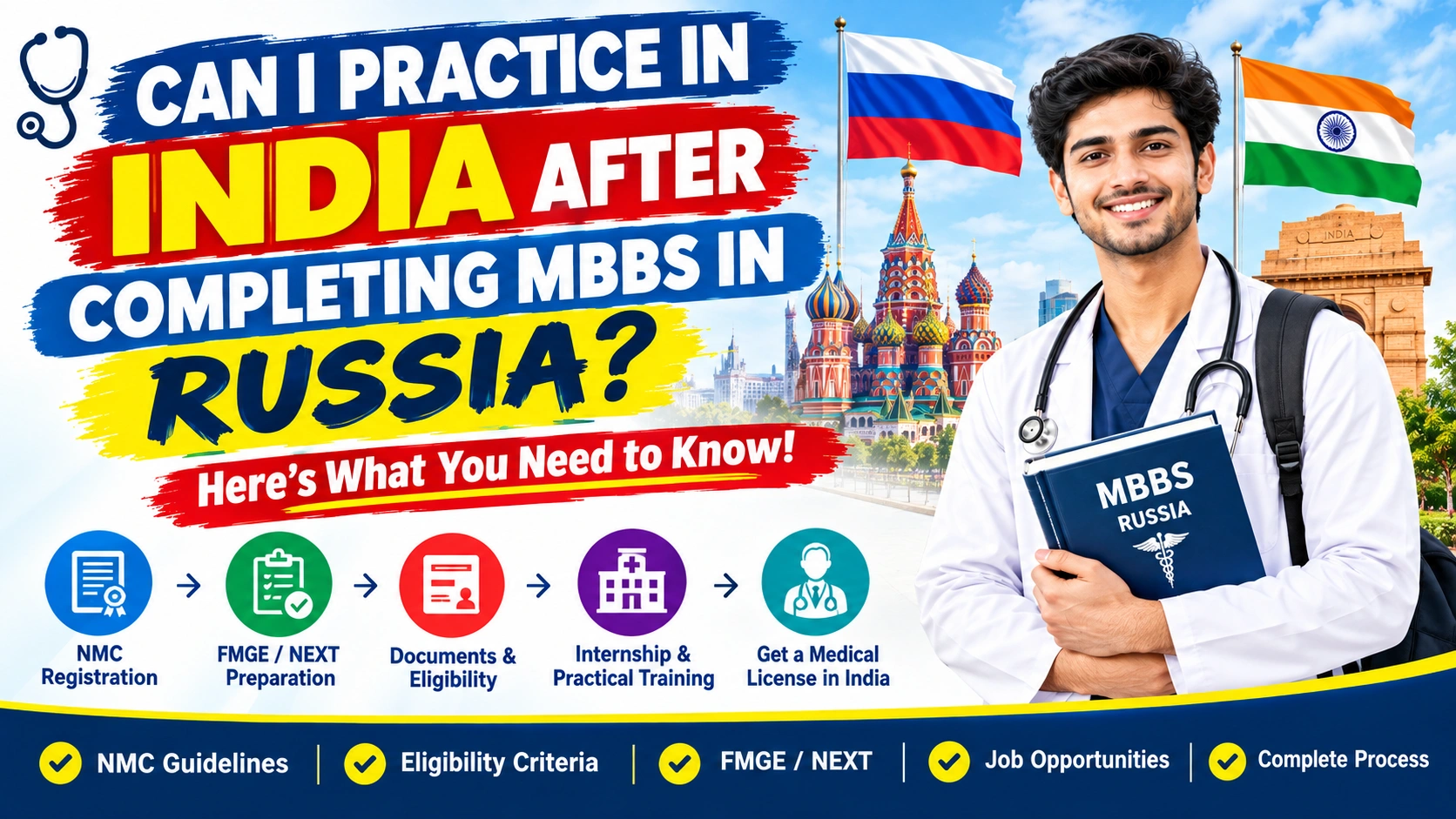 Can I Practice in India After Completing MBBS in Russia?