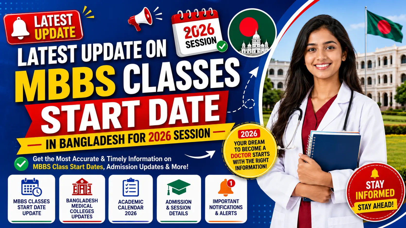 Latest Update on MBBS Classes Start Date in Bangladesh for 2026 Session