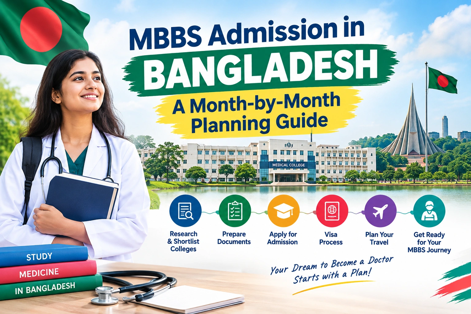 MBBS Admission in Bangladesh: A Month-by-Month Planning Guide