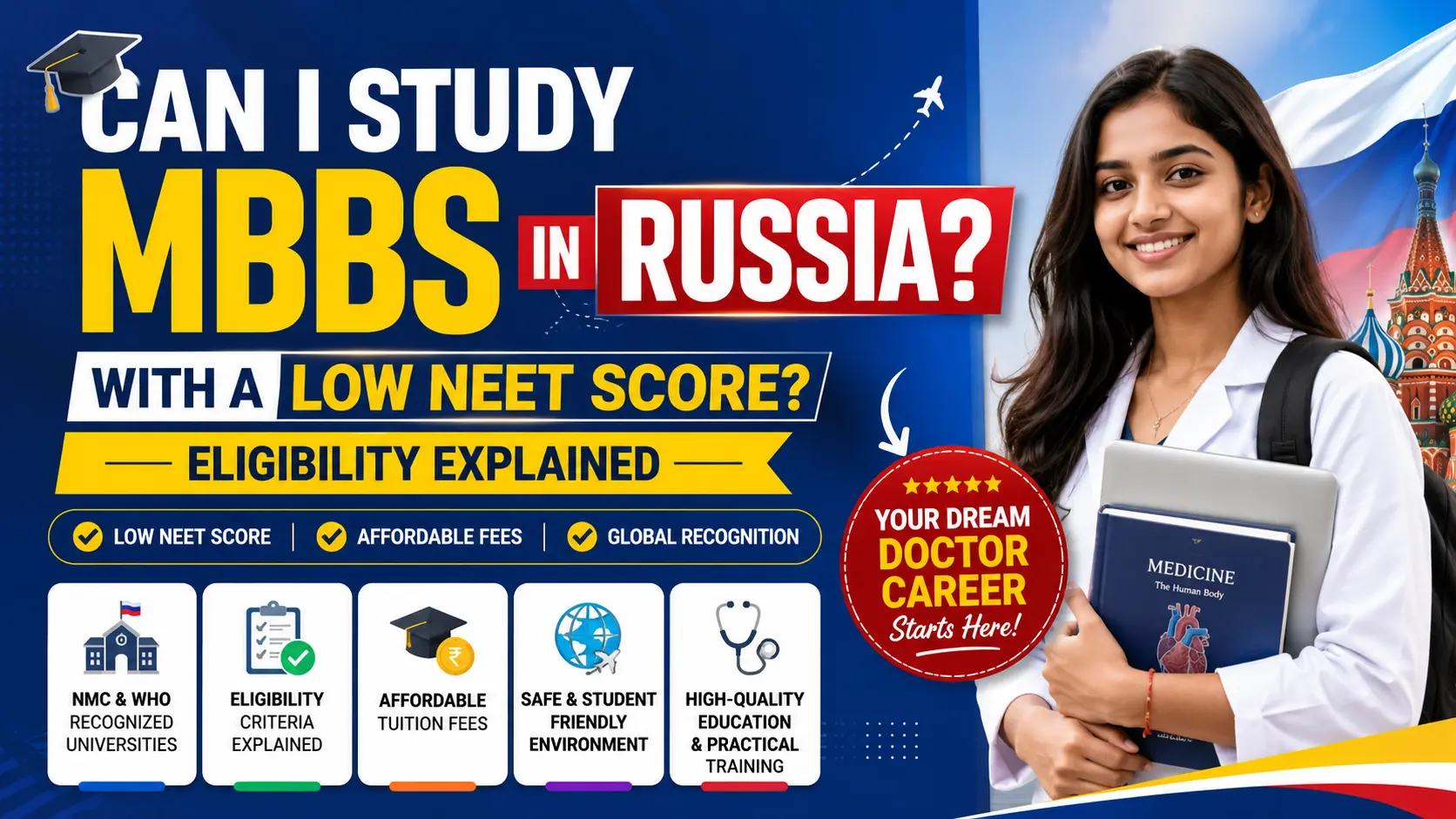 Can I Study MBBS in Russia with a Low NEET Score? Eligibility Explained