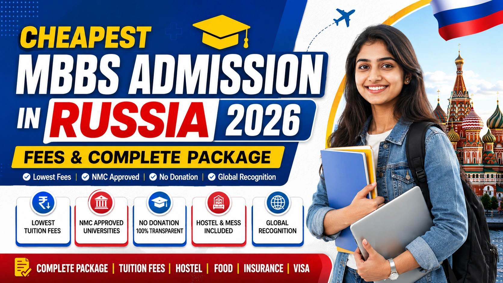Cheapest MBBS Admission in Russia 2026: Fees & Complete Package