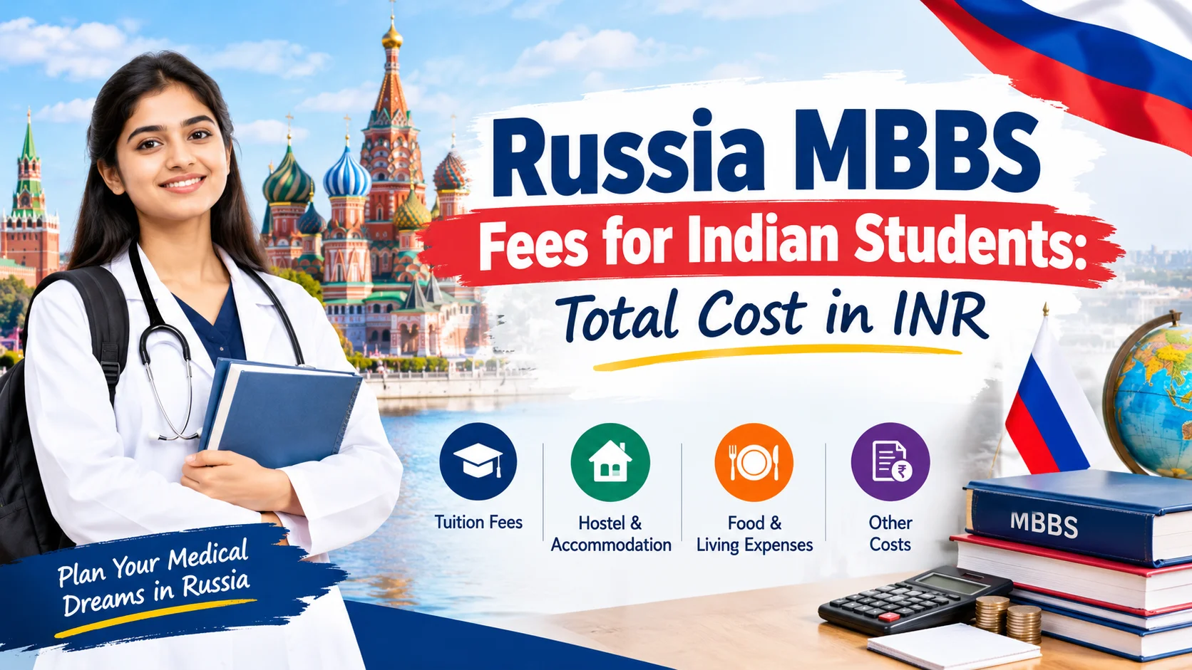 Russia MBBS Fees for Indian Students: Total Cost in INR