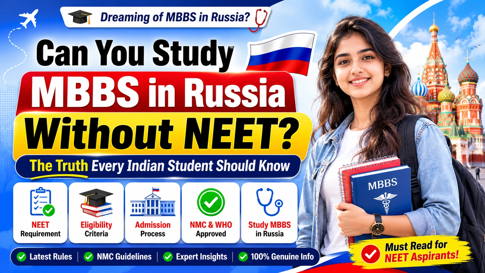 Can You Study MBBS in Russia Without NEET? The Truth Every Indian Student Should Know
