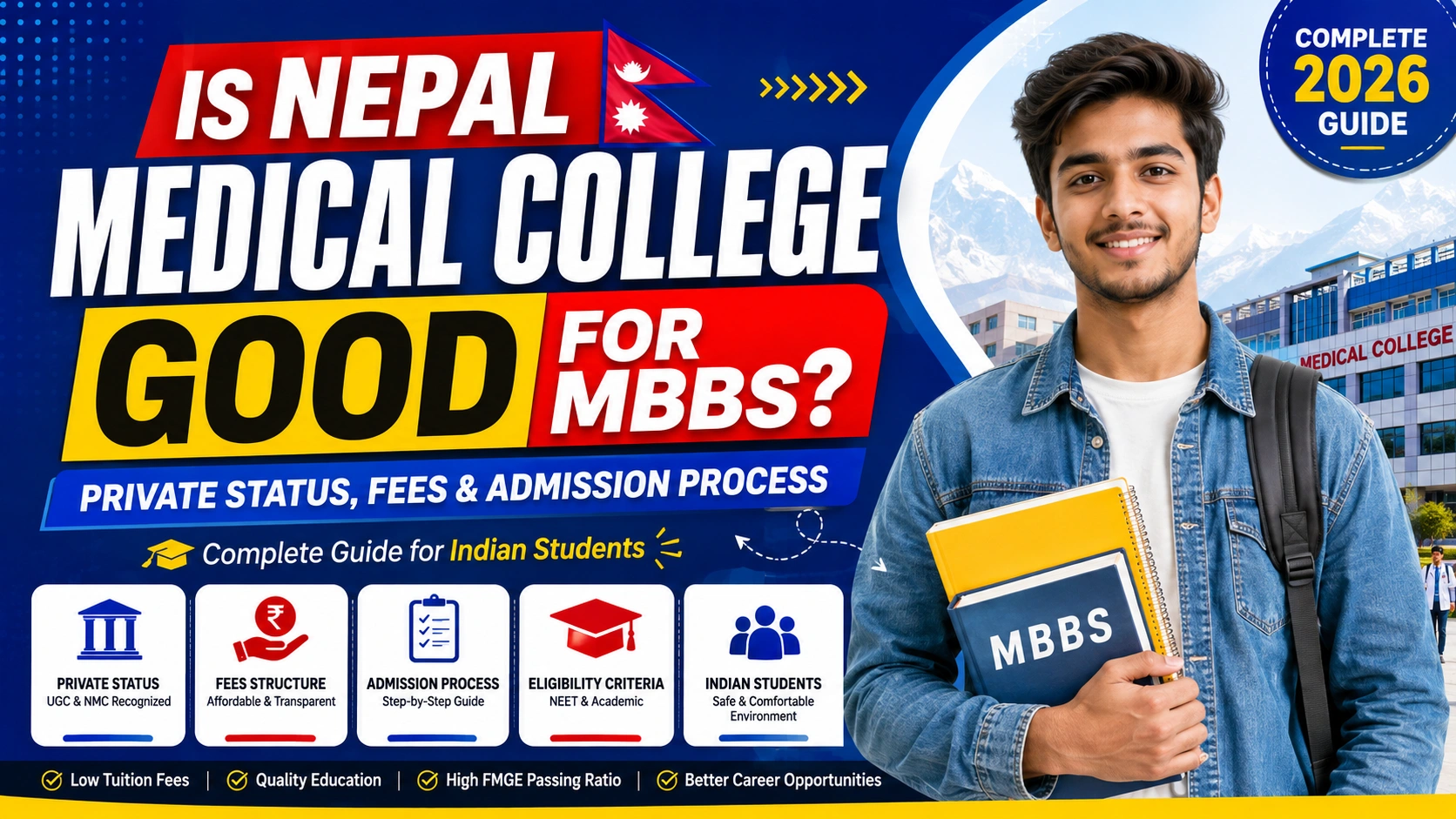 Is Nepal Medical College Good for MBBS? Private Status, Fees & Admission Process