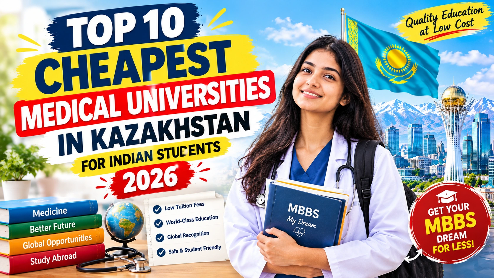 Top 10 Cheapest Medical Universities in Kazakhstan for Indian Students 2026