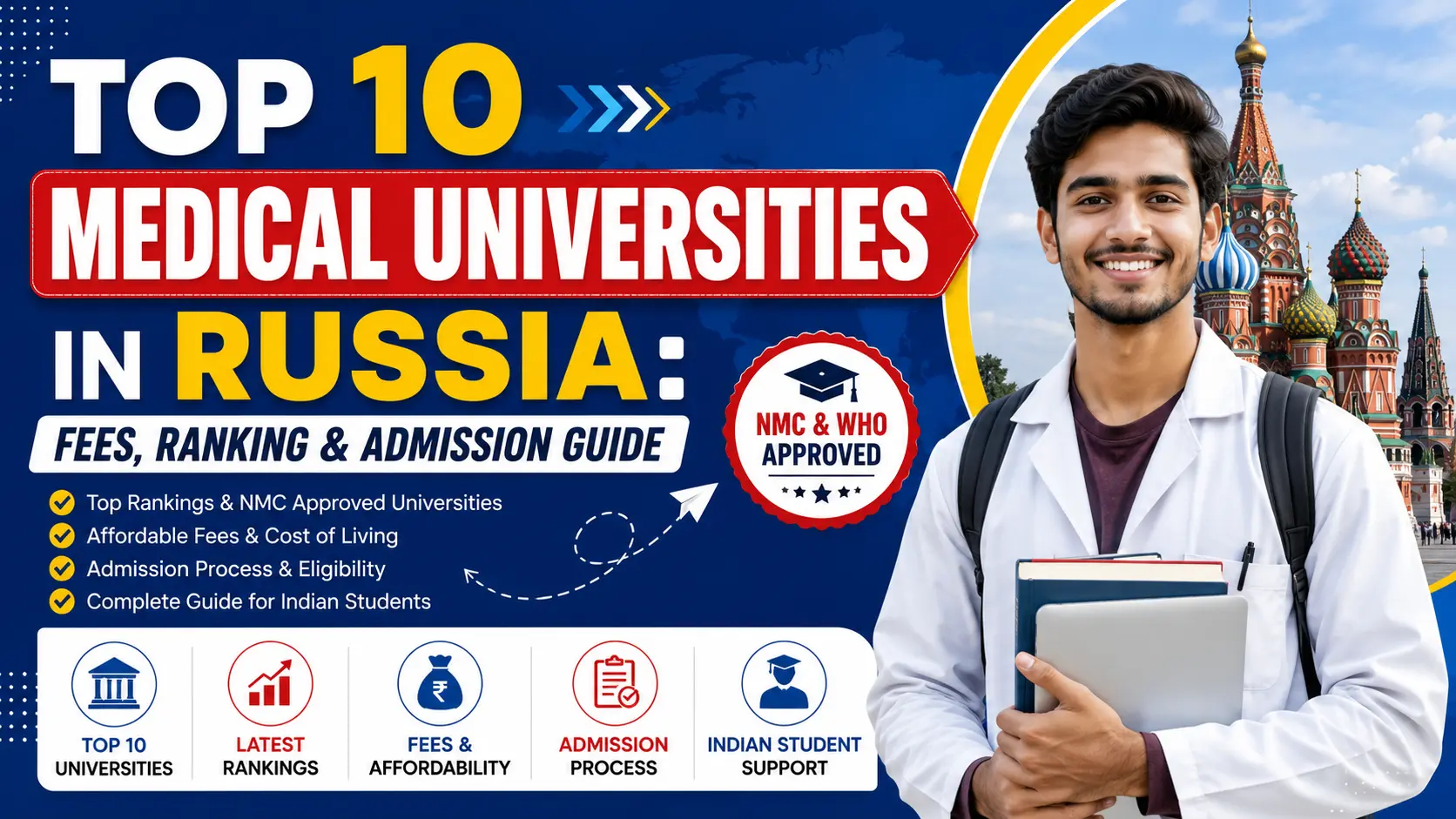 Top 10 Medical Universities in Russia: Fees, Ranking & Admission Guide