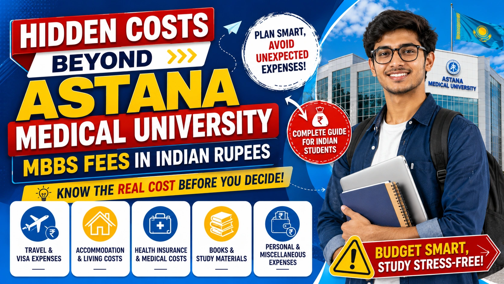 Hidden Costs Beyond Astana Medical University MBBS Fees in Indian Rupees