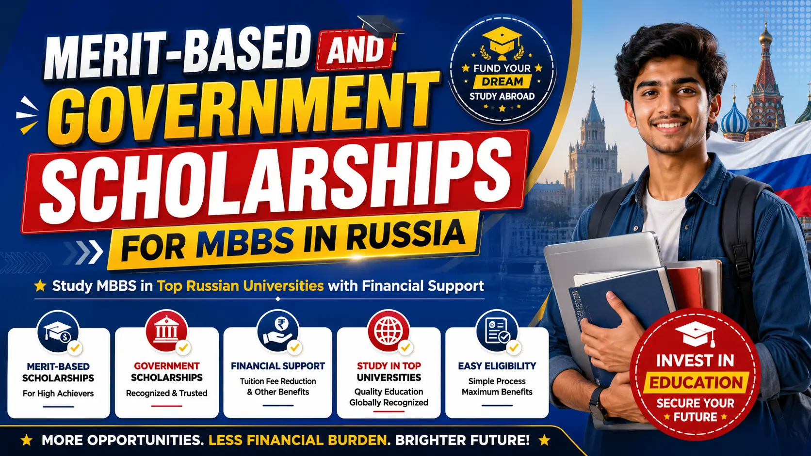 Merit-Based and Government Scholarships for MBBS in Russia