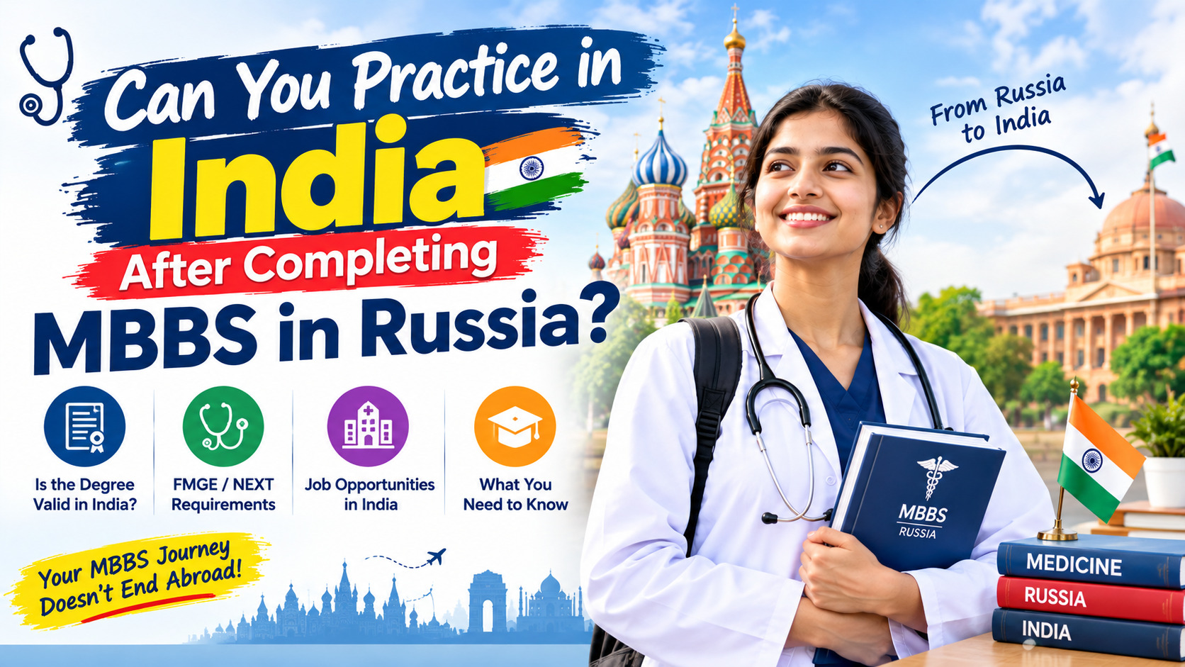 Can You Practice in India After Completing MBBS in Russia?