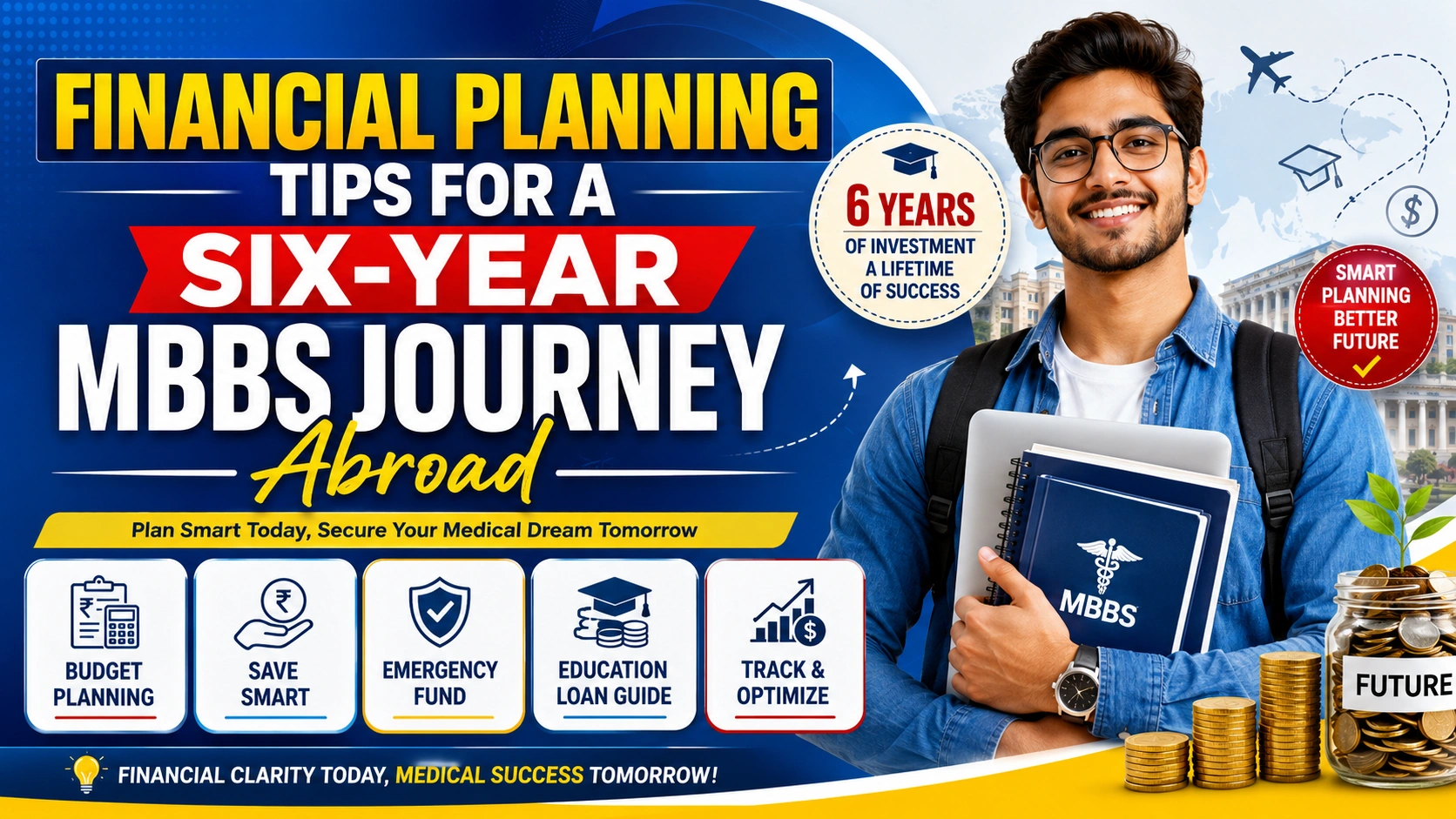 Financial Planning Tips for a Six-Year MBBS Journey Abroad