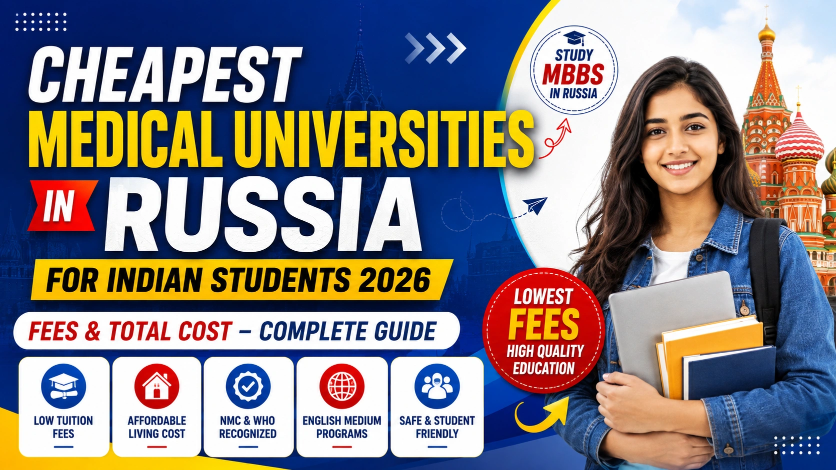 Cheapest Medical Universities in Russia for Indian Students Fees & Total Cost
