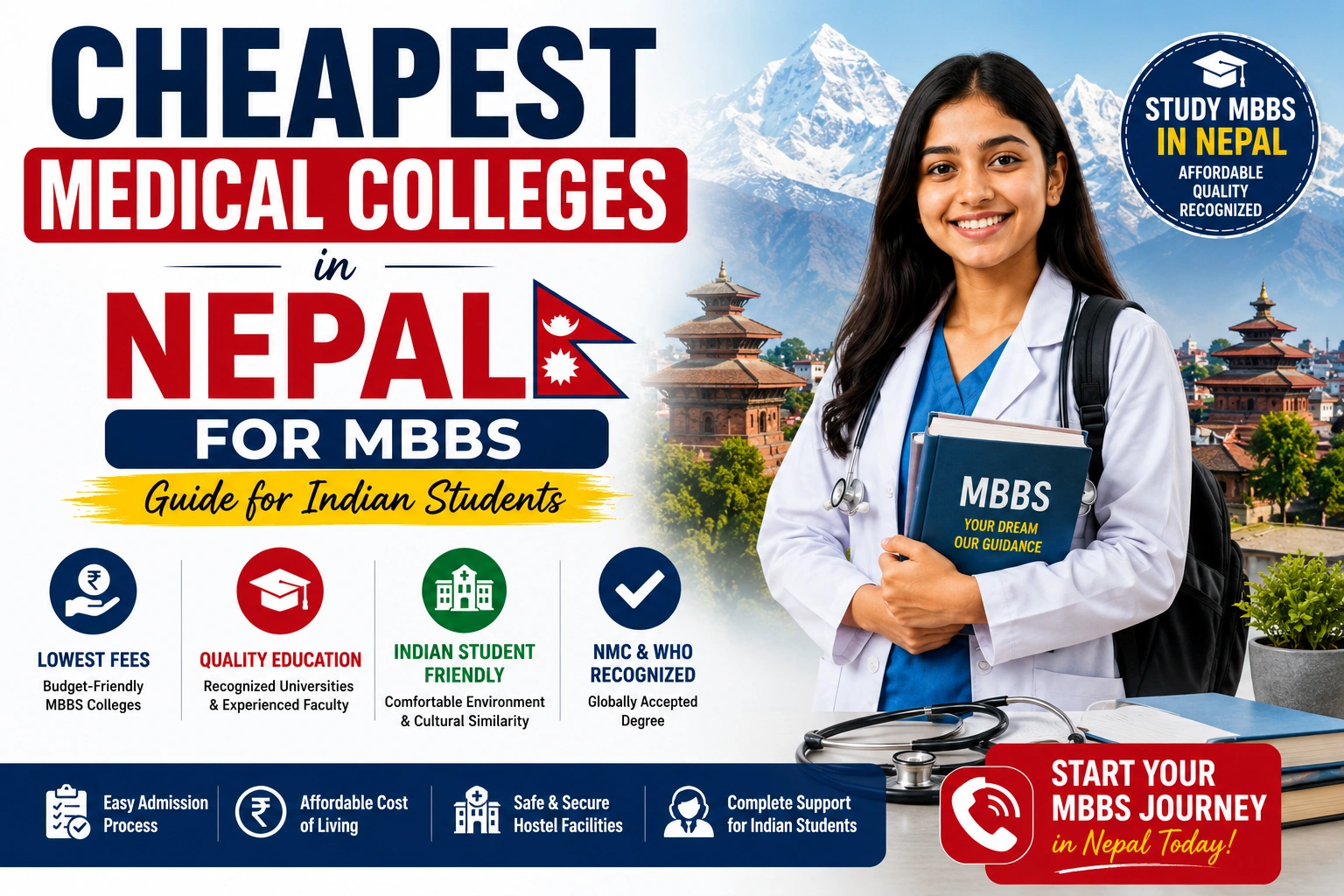 Cheapest Medical Colleges in Nepal for MBBS (2026 Guide for Indian Students)
