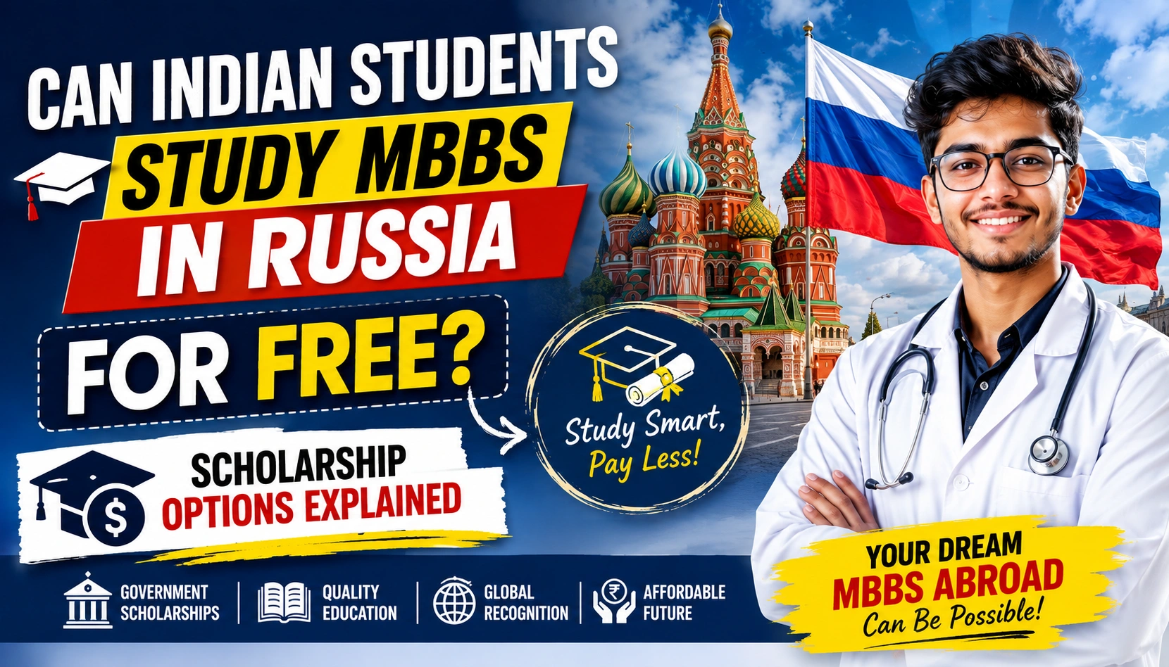 Can Indian Students Study MBBS in Russia for Free? Scholarship Options Explained