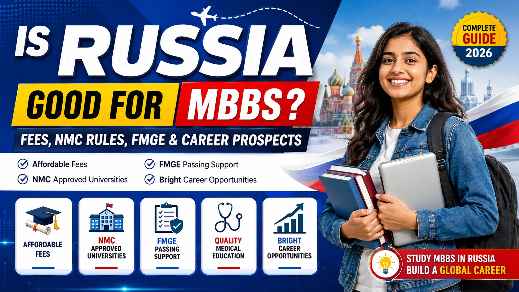 Is Russia Good for MBBS , NMC Rules, FMGE & Career Prospects