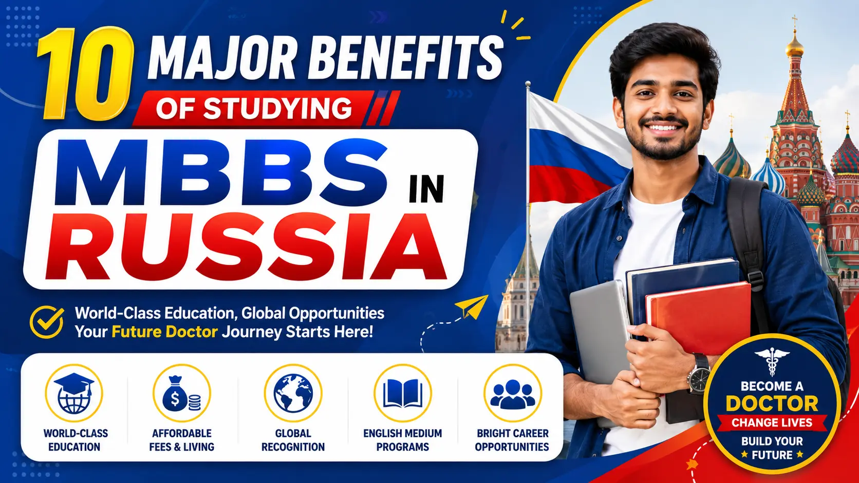 10 Major Benefits of Studying MBBS in Russia