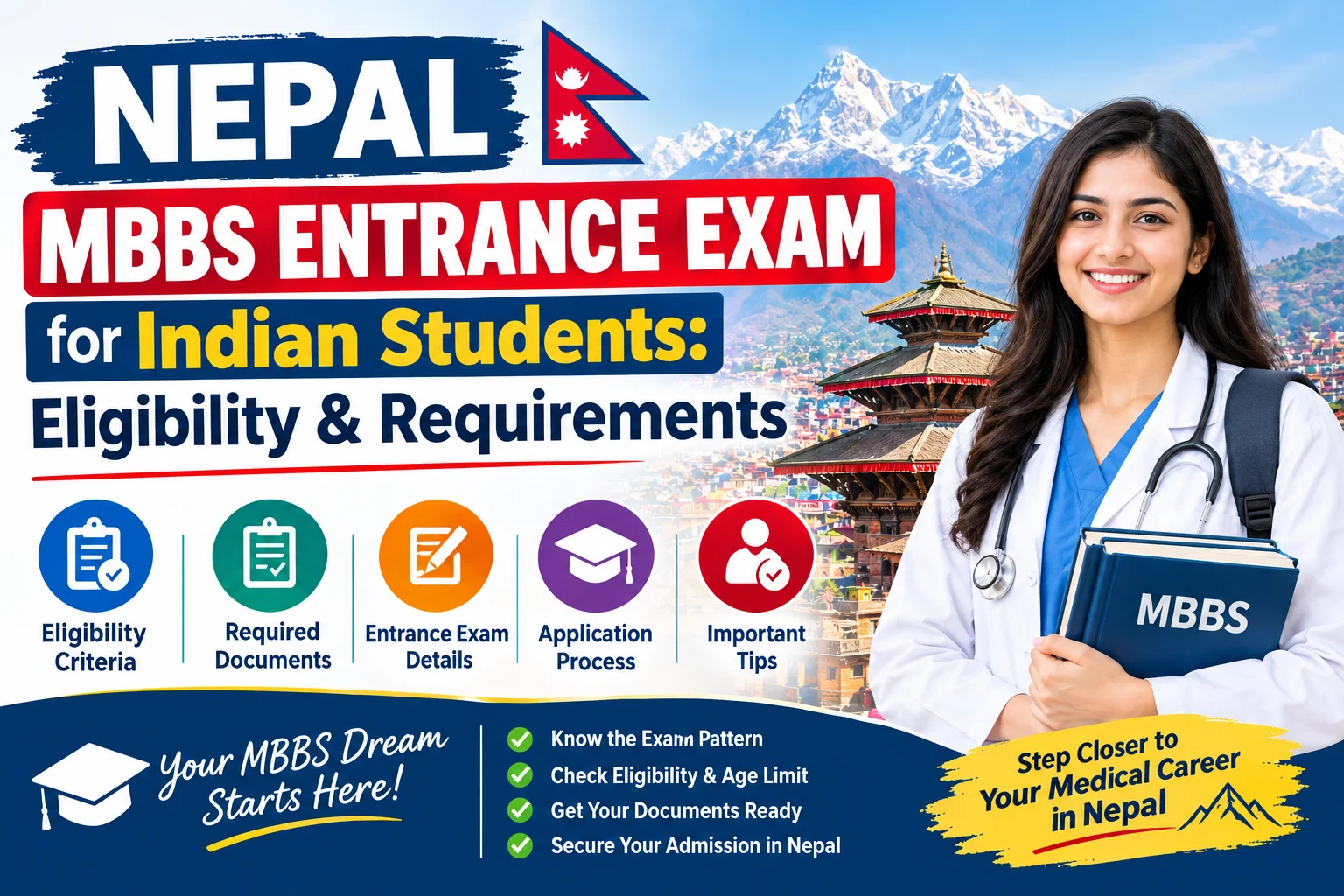 Nepal MBBS Entrance Exam for Indian Students: Eligibility & Requirements