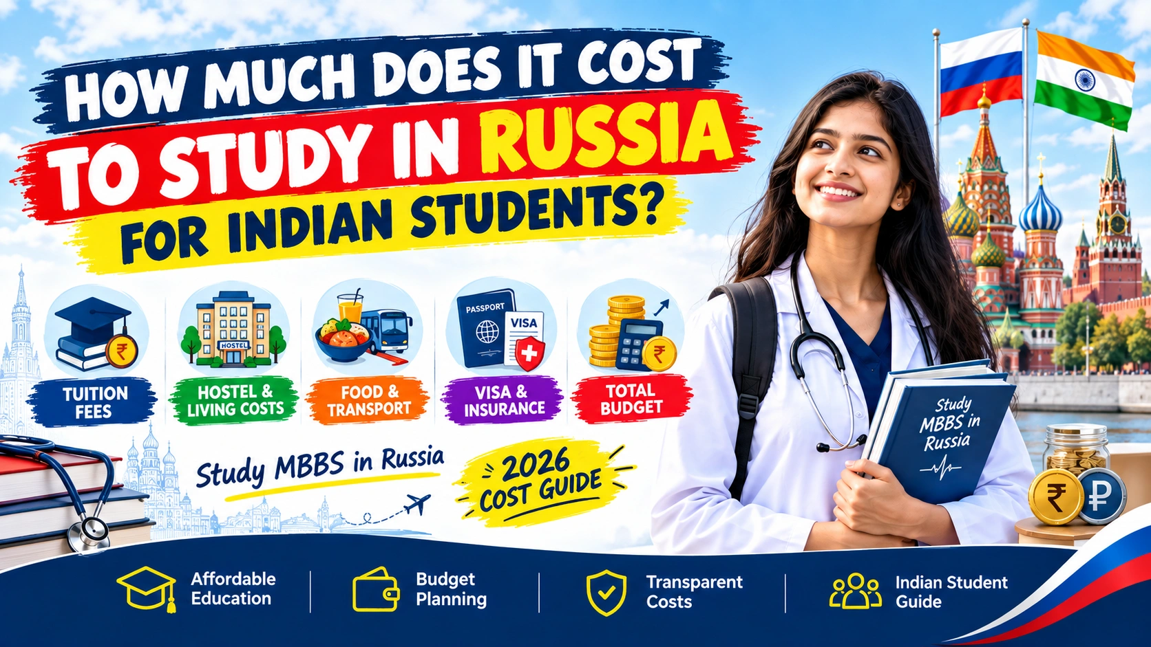 How Much Does It Cost to Study in Russia for Indian Students?