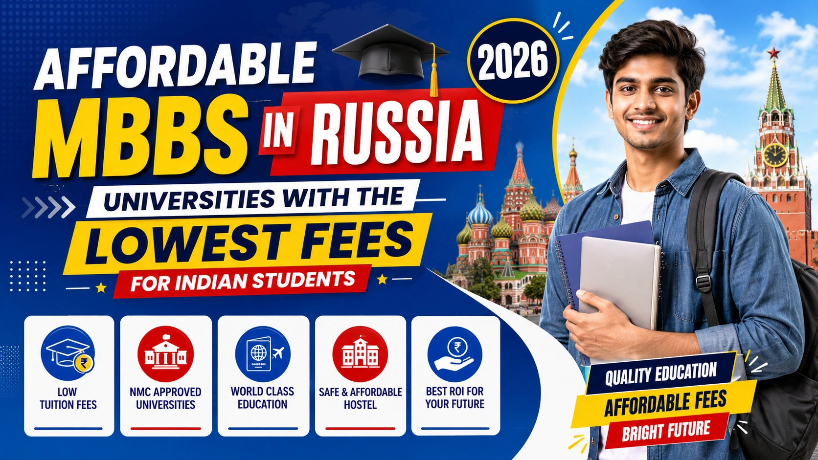 Affordable MBBS in Russia 2026: Universities with the Lowest Fees for Indian Students