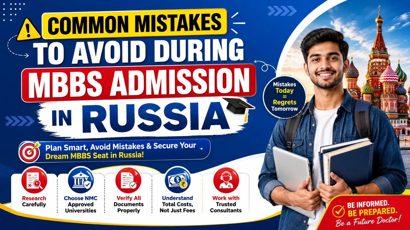 Common Mistakes to Avoid During MBBS Admission in Russia